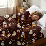 Original therapy blanket - magic Hedwig weighted blanket with cotton cover for children & adults