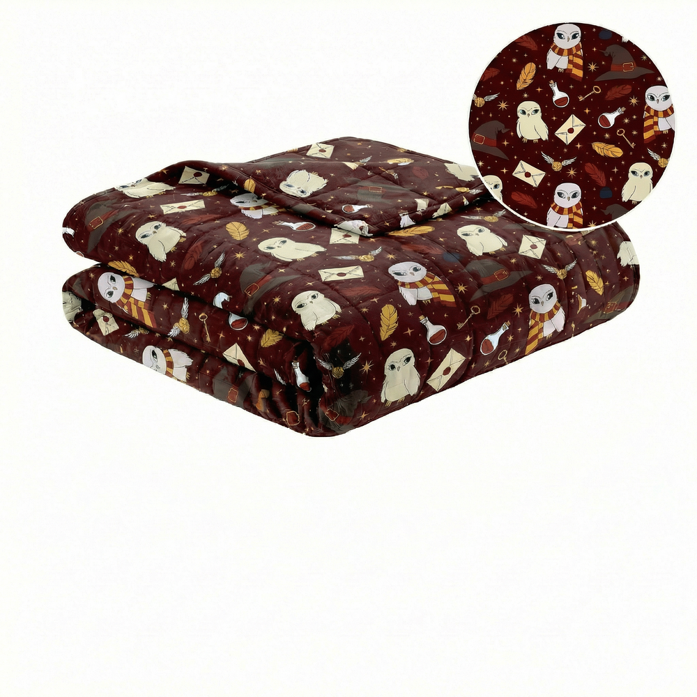 Original therapy blanket - magic Hedwig weighted blanket with cotton cover for children & adults
