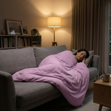 Original therapy blanket - weighted blanket with cotton cover in lavender for adults