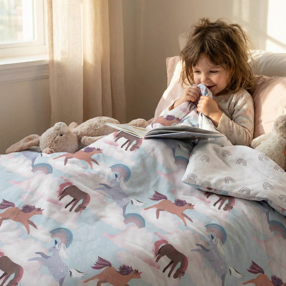 Original therapy blanket - horse weighted blanket with cotton cover for children