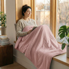 Original therapy blanket - weighted blanket with cotton cover in pink for adults