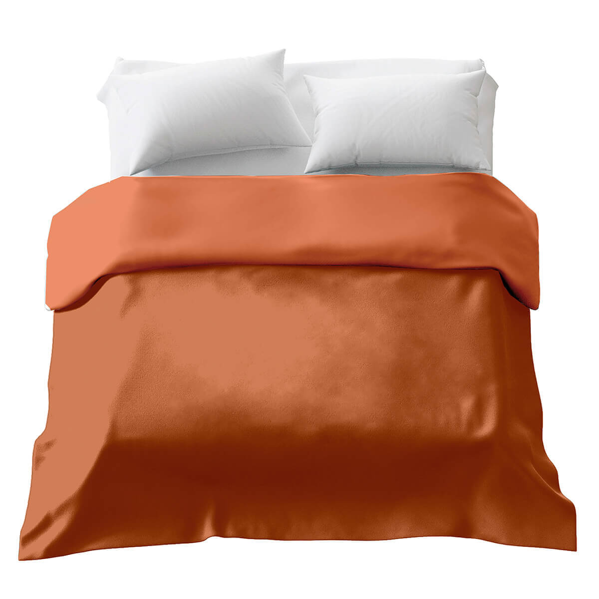 Couverture thérapeutique originale - Housse en coton rouge rouille