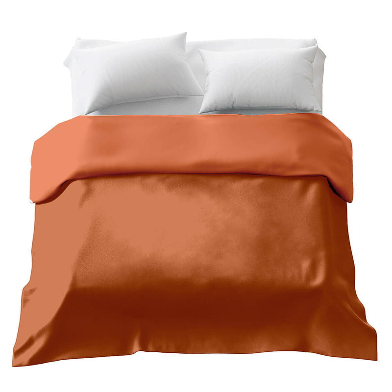 Original therapy blanket - cotton cover in rust red