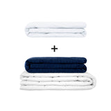 Original therapy blanket - weighted blanket set for adults including 2 covers of choice
