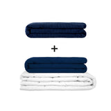 Original therapy blanket - weighted blanket set for adults including 2 covers of choice
