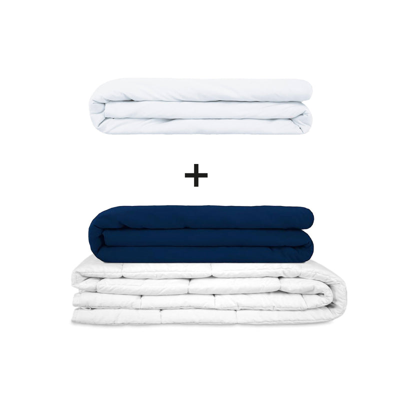 Original therapy blanket - weighted blanket set for adults including 2 covers of choice