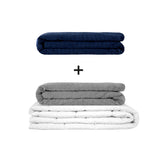 Original therapy blanket - weighted blanket set for adults including 2 covers of choice
