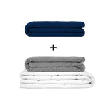 Original therapy blanket - weighted blanket set for adults including 2 covers of choice