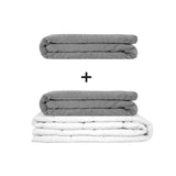 Original therapy blanket - weighted blanket set for adults including 2 covers of choice