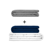 Original therapy blanket - weighted blanket set for adults including 2 covers of choice