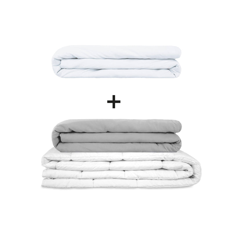 Original therapy blanket - weighted blanket set for adults including 2 covers of choice