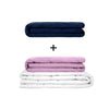 Original therapy blanket - weighted blanket set for adults including 2 covers of choice