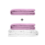 Original therapy blanket - weighted blanket set for adults including 2 covers of choice