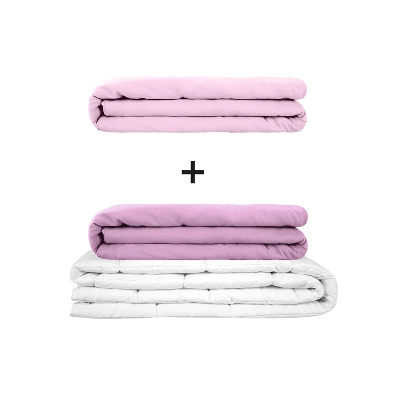 Original therapy blanket - weighted blanket set for adults including 2 covers of choice