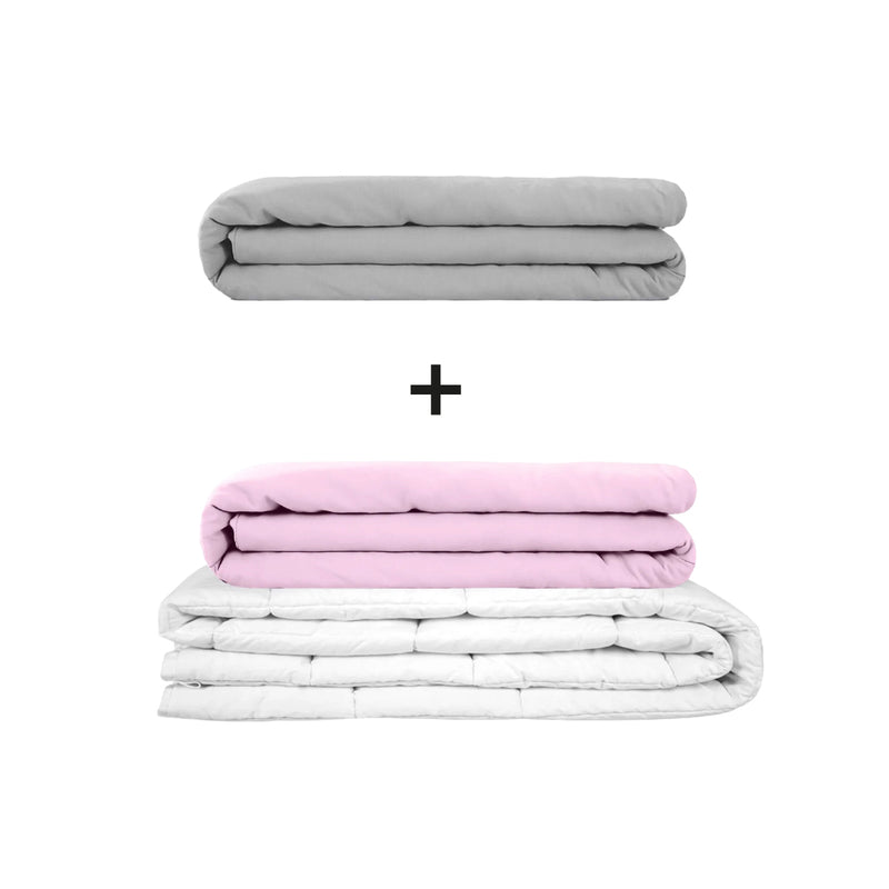 Original therapy blanket - weighted blanket set for adults including 2 covers of choice