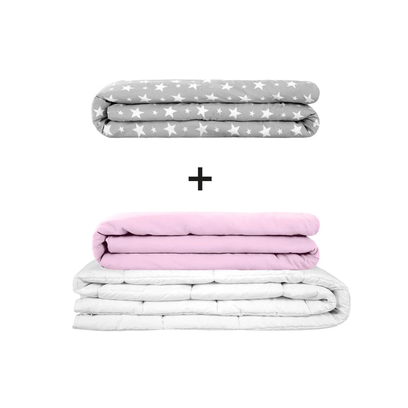 Original therapy blanket - weighted blanket set for adults including 2 covers of choice