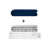Original therapy blanket - weighted blanket set for adults including 2 covers of choice