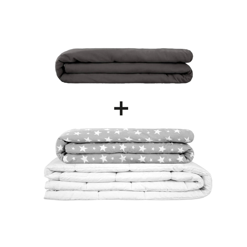 Original therapy blanket - weighted blanket set for adults including 2 covers of choice