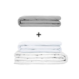 Original therapy blanket - weighted blanket set for adults including 2 covers of choice