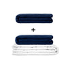 Original therapy blanket - weighted blanket set for adults including 2 covers of choice