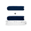 Original therapy blanket - weighted blanket set for adults including 2 covers of choice