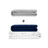 Original therapy blanket - weighted blanket set for adults including 2 covers of choice