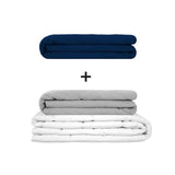 Original therapy blanket - weighted blanket set for adults including 2 covers of choice