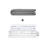 Original therapy blanket - weighted blanket set for adults including 2 covers of choice