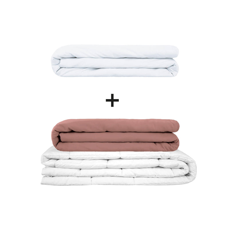 Original therapy blanket - weighted blanket set for adults including 2 covers of choice