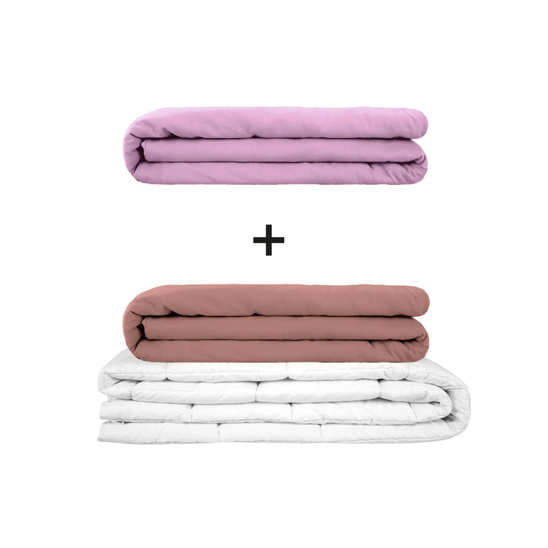 Original therapy blanket - weighted blanket set for adults including 2 covers of choice