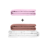 Original therapy blanket - weighted blanket set for adults including 2 covers of choice