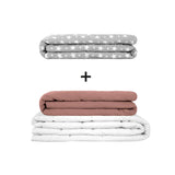Original therapy blanket - weighted blanket set for adults including 2 covers of choice