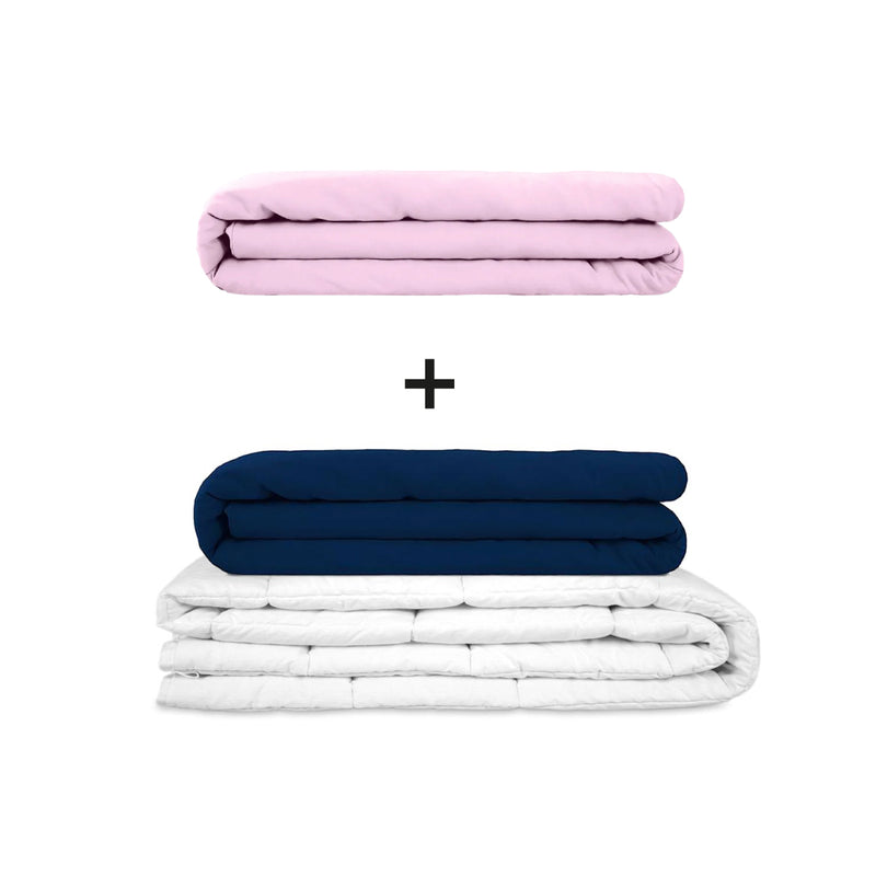Original therapy blanket - weighted blanket set for adults including 2 covers of choice