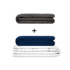 Original therapy blanket - weighted blanket set for adults including 2 covers of choice