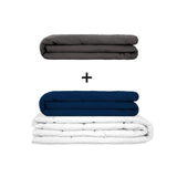 Original therapy blanket - weighted blanket set for adults including 2 covers of choice