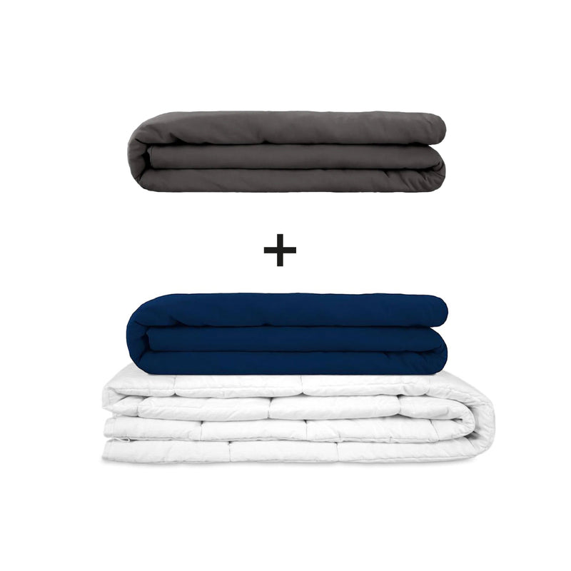 Original therapy blanket - weighted blanket set for adults including 2 covers of choice