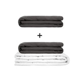 Original therapy blanket - weighted blanket set for adults including 2 covers of choice