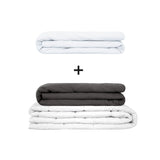 Original therapy blanket - weighted blanket set for adults including 2 covers of choice