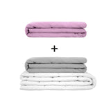 Original therapy blanket - weighted blanket set for adults including 2 covers of choice
