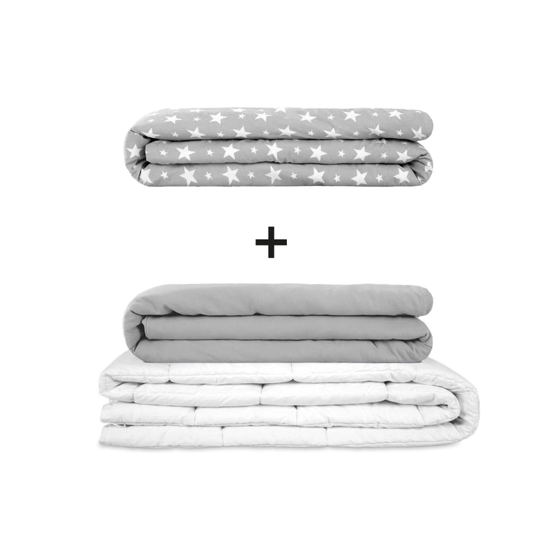 Original therapy blanket - weighted blanket set for adults including 2 covers of choice