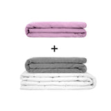 Original therapy blanket - weighted blanket set for adults including 2 covers of choice