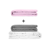 Original therapy blanket - weighted blanket set for adults including 2 covers of choice