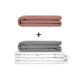 Original therapy blanket - weighted blanket set for adults including 2 covers of choice