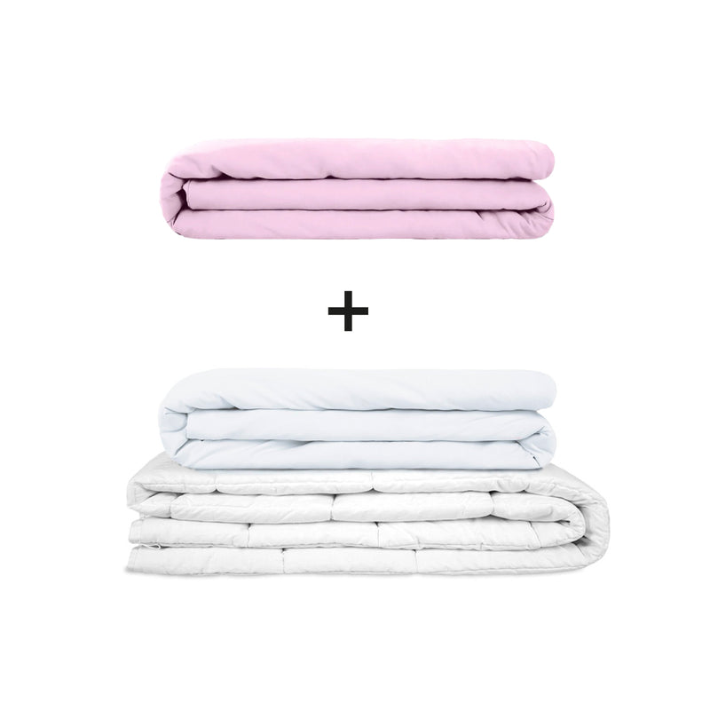 Original therapy blanket - weighted blanket set for adults including 2 covers of choice