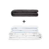 Original therapy blanket - weighted blanket set for adults including 2 covers of choice