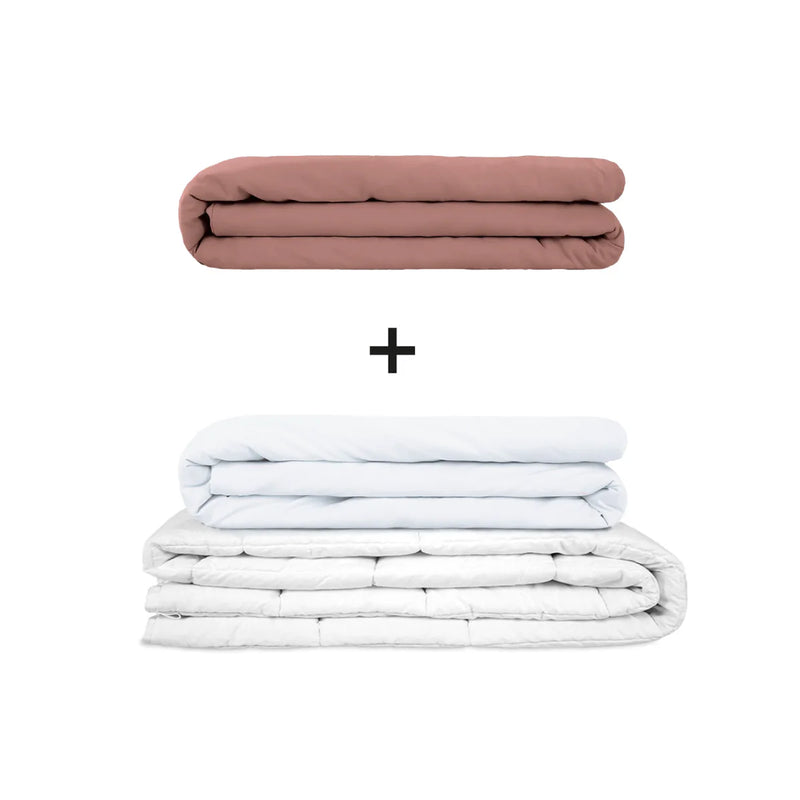 Original therapy blanket - weighted blanket set for adults including 2 covers of choice