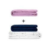 Original therapy blanket - weighted blanket set for adults including 2 covers of choice