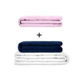 Original therapy blanket - weighted blanket set for adults including 2 covers of choice