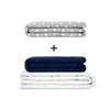 Original therapy blanket - weighted blanket set for adults including 2 covers of choice