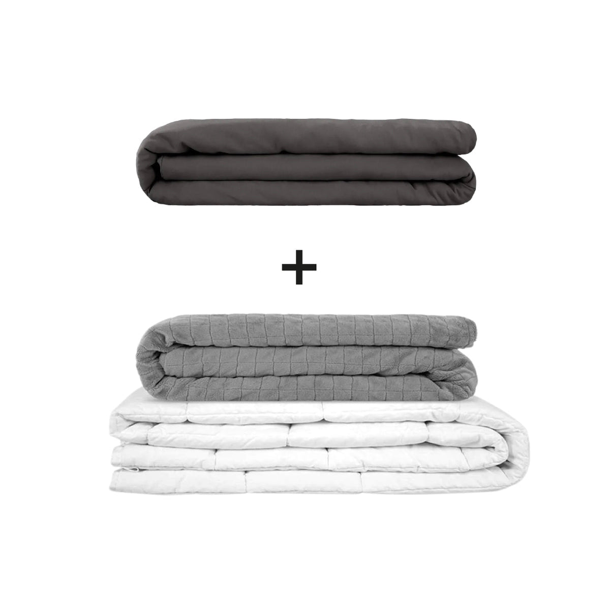 Couverture thérapeutique originale - Ensemble de couverture lestée avec 2 housses pour adultes
